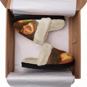 Men King Jesus Fuzzy Slippers