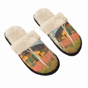 Men Octobervalino Village Fuzzy Slippers