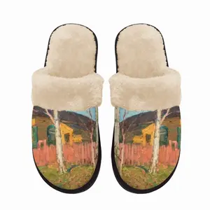 Men Octobervalino Village Fuzzy Slippers