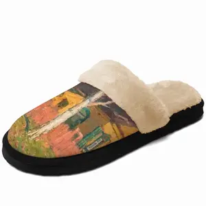 Men Octobervalino Village Fuzzy Slippers