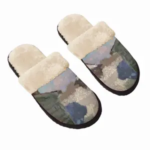 Men Snow Is Melting Fuzzy Slippers