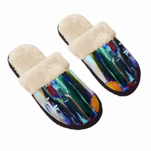 Men Bottles Fuzzy Slippers