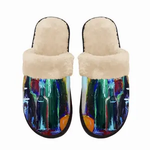 Men Bottles Fuzzy Slippers