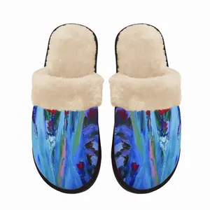 Men Flower Bed Fuzzy Slippers