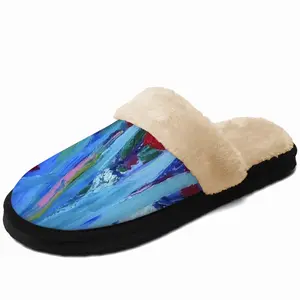 Men Flower Bed Fuzzy Slippers