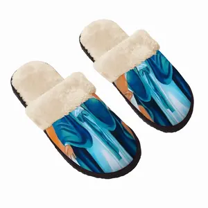 Men Mother Mary Fuzzy Slippers