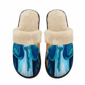 Men Mother Mary Fuzzy Slippers