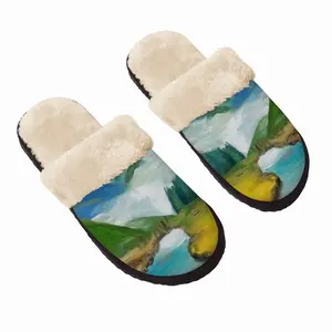 Men Beauty Of Lake Fuzzy Slippers