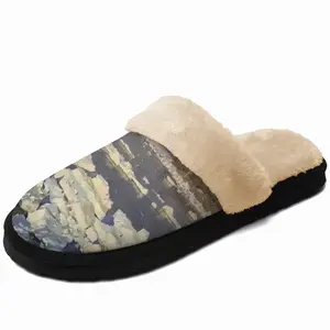 Men Ice Drift On The Oka Fuzzy Slippers