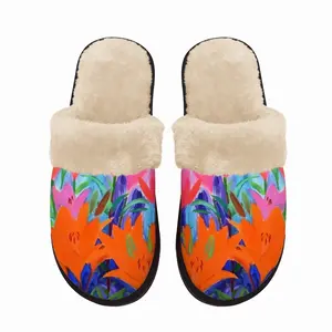 Men The Light Of My Lilies Fuzzy Slippers