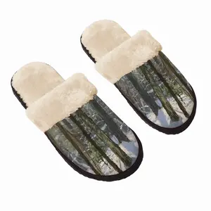 Men Sparkling Snow Fuzzy Slippers