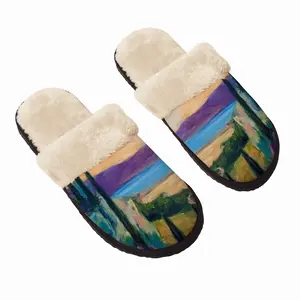 Men Croatia Sun Fuzzy Slippers