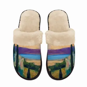 Men Croatia Sun Fuzzy Slippers