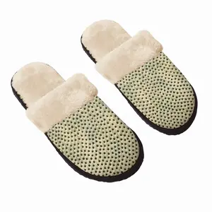 Men Holes Ocker Fuzzy Slippers