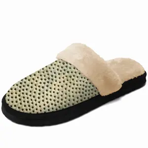 Men Holes Ocker Fuzzy Slippers