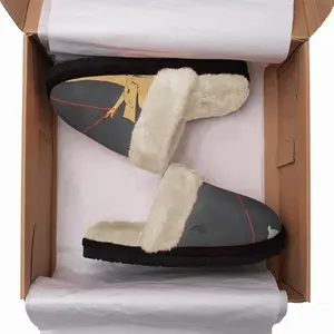 Men “Self Sufficiency” Fuzzy Slippers