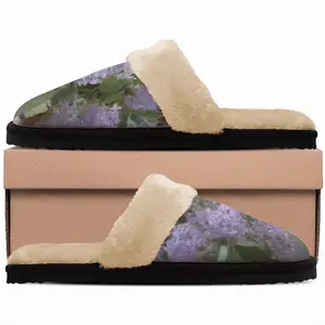 Men A Bouquet Of Lilacs Fuzzy Slippers