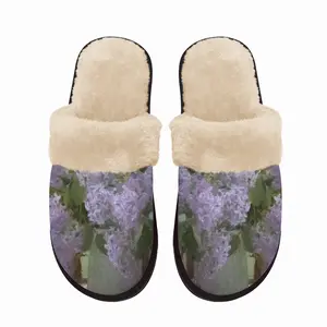 Men A Bouquet Of Lilacs Fuzzy Slippers