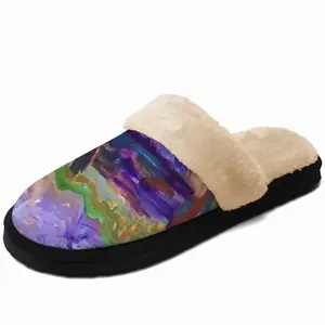 Men Landscape Fuzzy Slippers