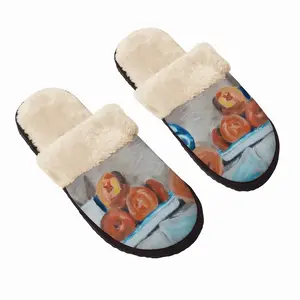 Men Peach Fuzzy Slippers