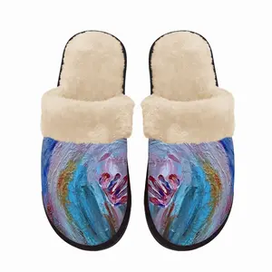 Men “Blush” Fuzzy Slippers