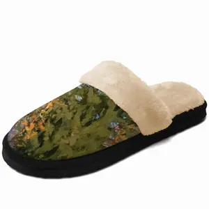 Men Golden Autumn Msta River Fuzzy Slippers