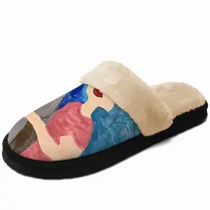 Men All Dogs Go To Rainbow Fuzzy Slippers