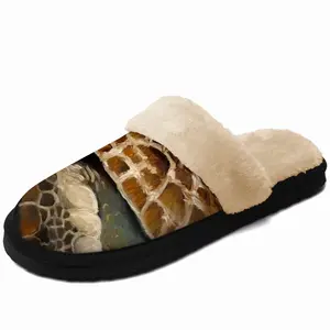 Men Caribbean Turtle Fuzzy Slippers