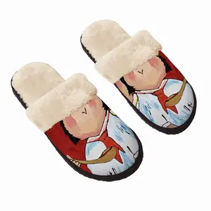 Men Small Cooks Fuzzy Slippers