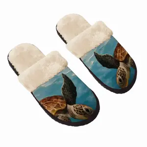 Men Caribbean Turtle Iii Fuzzy Slippers