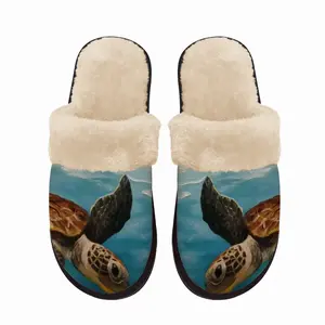 Men Caribbean Turtle Iii Fuzzy Slippers