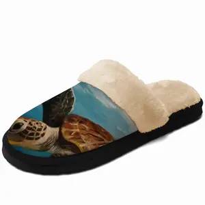 Men Caribbean Turtle Iii Fuzzy Slippers