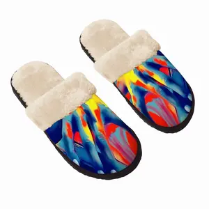 Men Book Warm Fuzzy Slippers