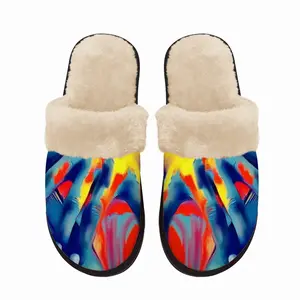 Men Book Warm Fuzzy Slippers