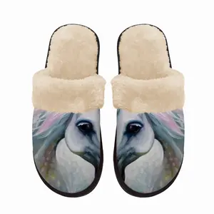 Men Arabian Horse 24X30 Fuzzy Slippers