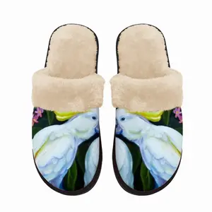 Men Unexpected Kiss Parrots Fuzzy Slippers