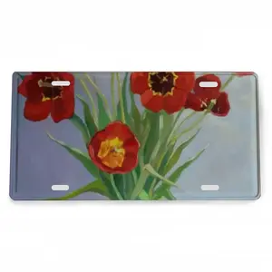 Tulips License Plate