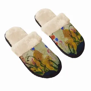 Men Dry Earth Fuzzy Slippers