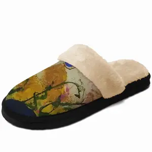 Men Dry Earth Fuzzy Slippers