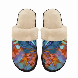 Men Flowerbed Of Flowers-2 Fuzzy Slippers