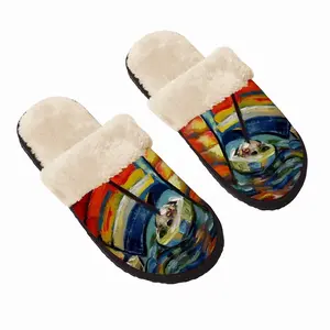 Men Sailing Downwind Fuzzy Slippers