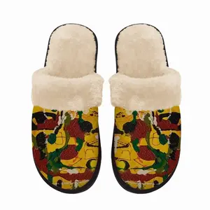 Men Waking Life Fuzzy Slippers