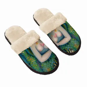 Men Mermaid Love Fuzzy Slippers