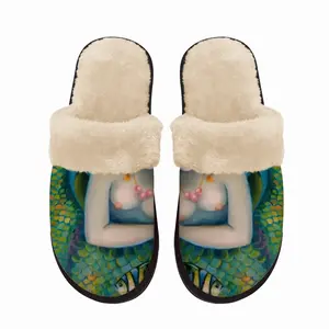 Men Mermaid Love Fuzzy Slippers