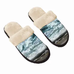 Men Sparkling Sea Fuzzy Slippers