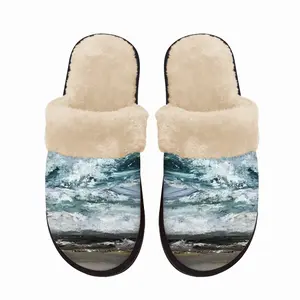 Men Sparkling Sea Fuzzy Slippers