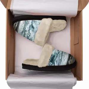 Men Sparkling Sea Fuzzy Slippers