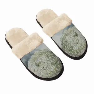 Men Flower Fuzzy Slippers