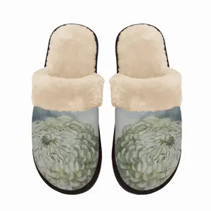 Men Flower Fuzzy Slippers