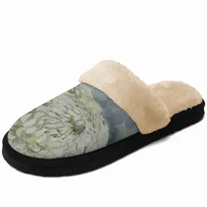 Men Flower Fuzzy Slippers